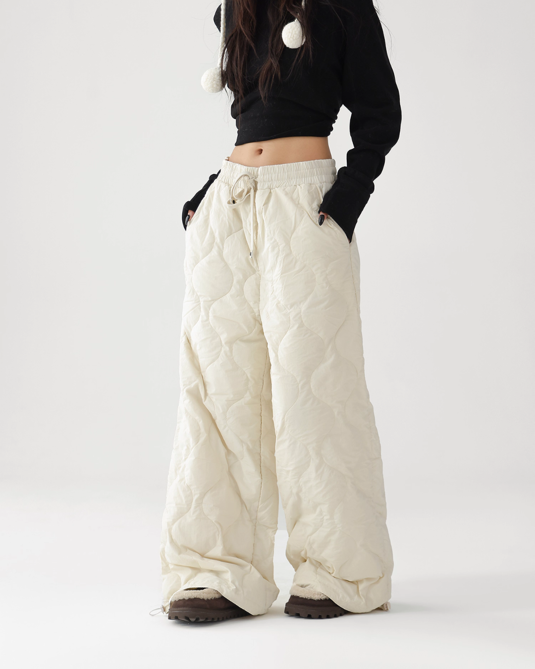 Quilted Loose Casual Pants ACS0341