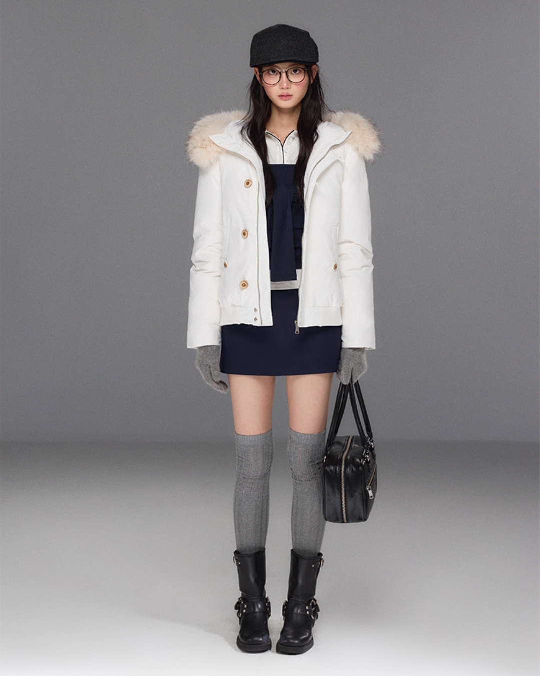 Fur Hood Down Jacket TRK0008