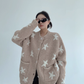 Star Patterned Knit Cardigan YLS1002