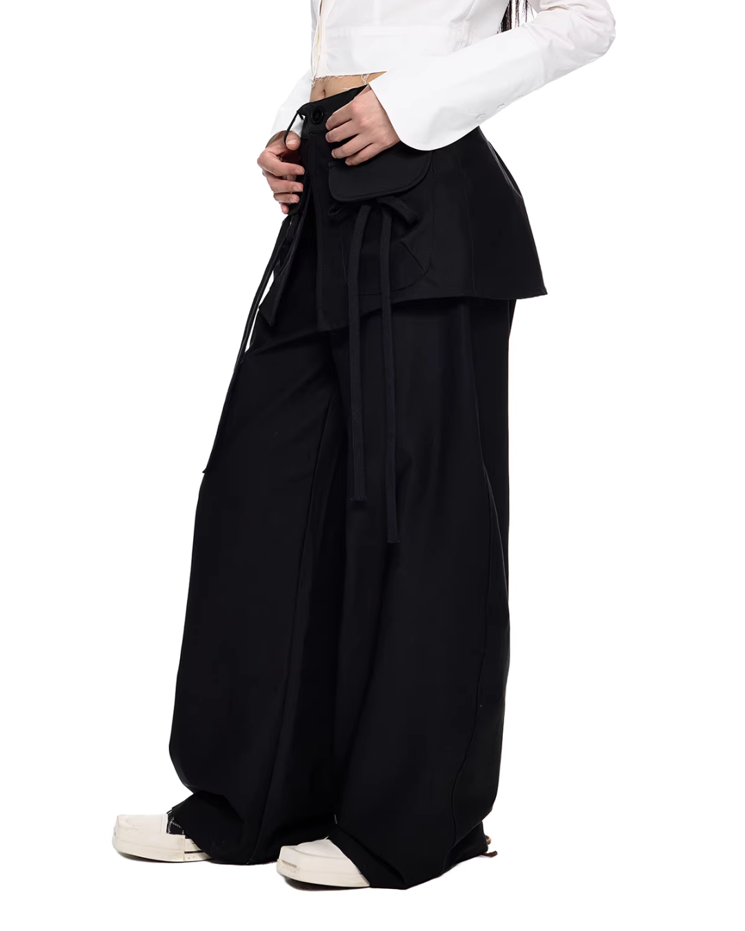 Pocket Wide-Leg Pants EZK0100