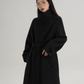 Stand Collar Paid Long Coat SRS0391