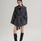 Open Collar Long Coat SRS0414
