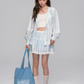 Sheer Windbreaker Jumper / Flare Skirt ASG0045