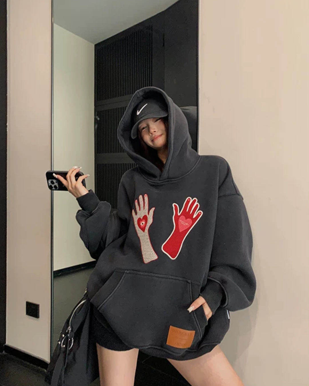 Graphic Oversized Sweatshirt Hoodie YLS1065