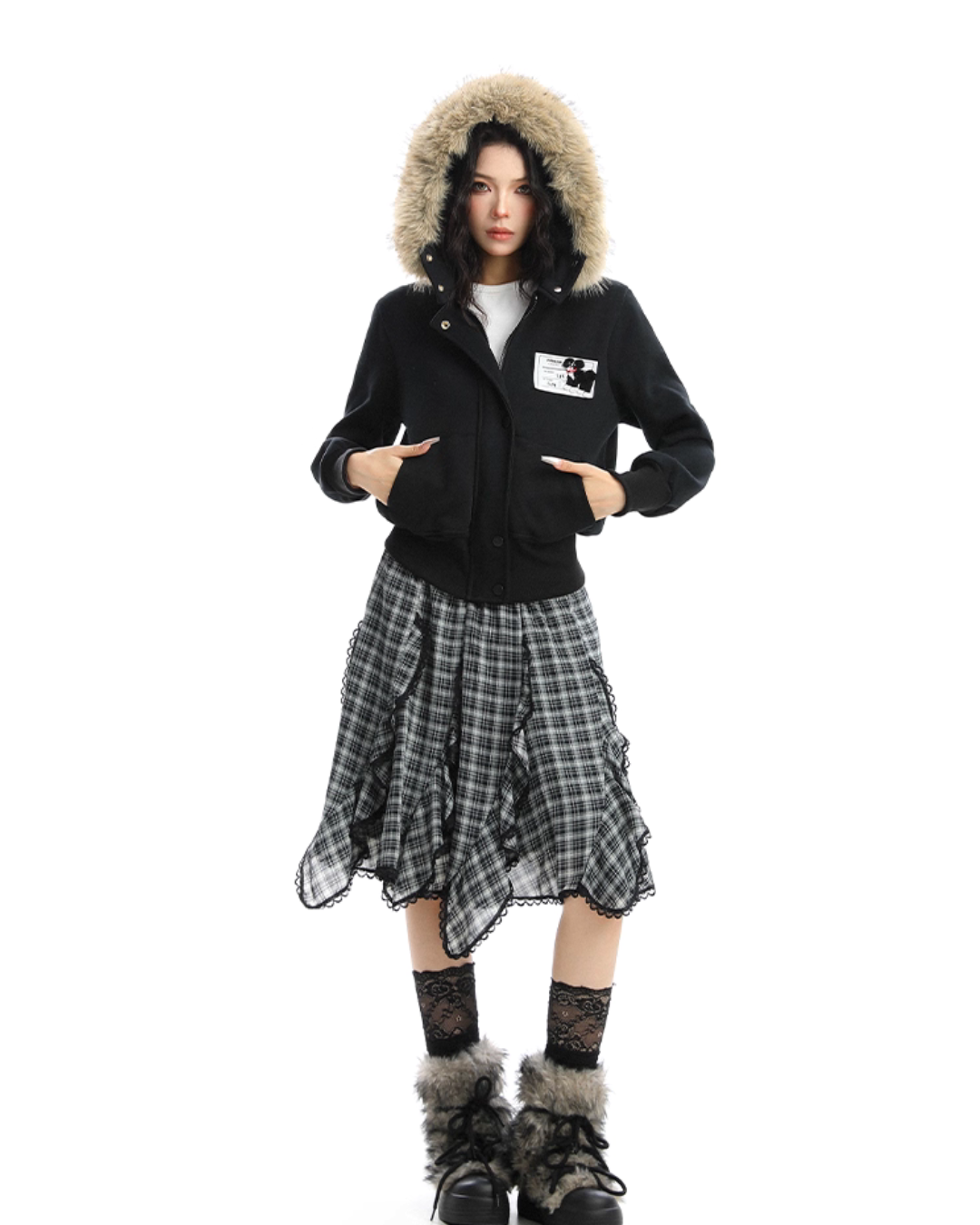 Fur Collar Puppy Short Jacket BGS0024