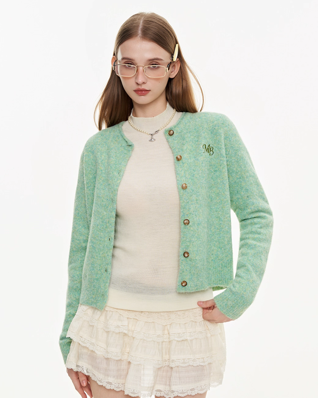Round Neck Knit Cardigan MDB0009