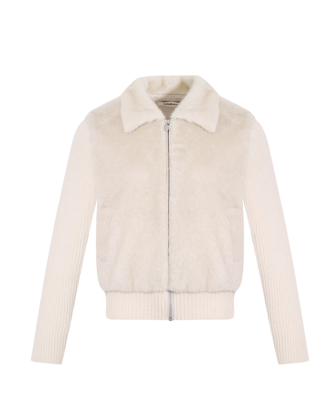 Stand Collar Fur Knit Jacket WDB0005