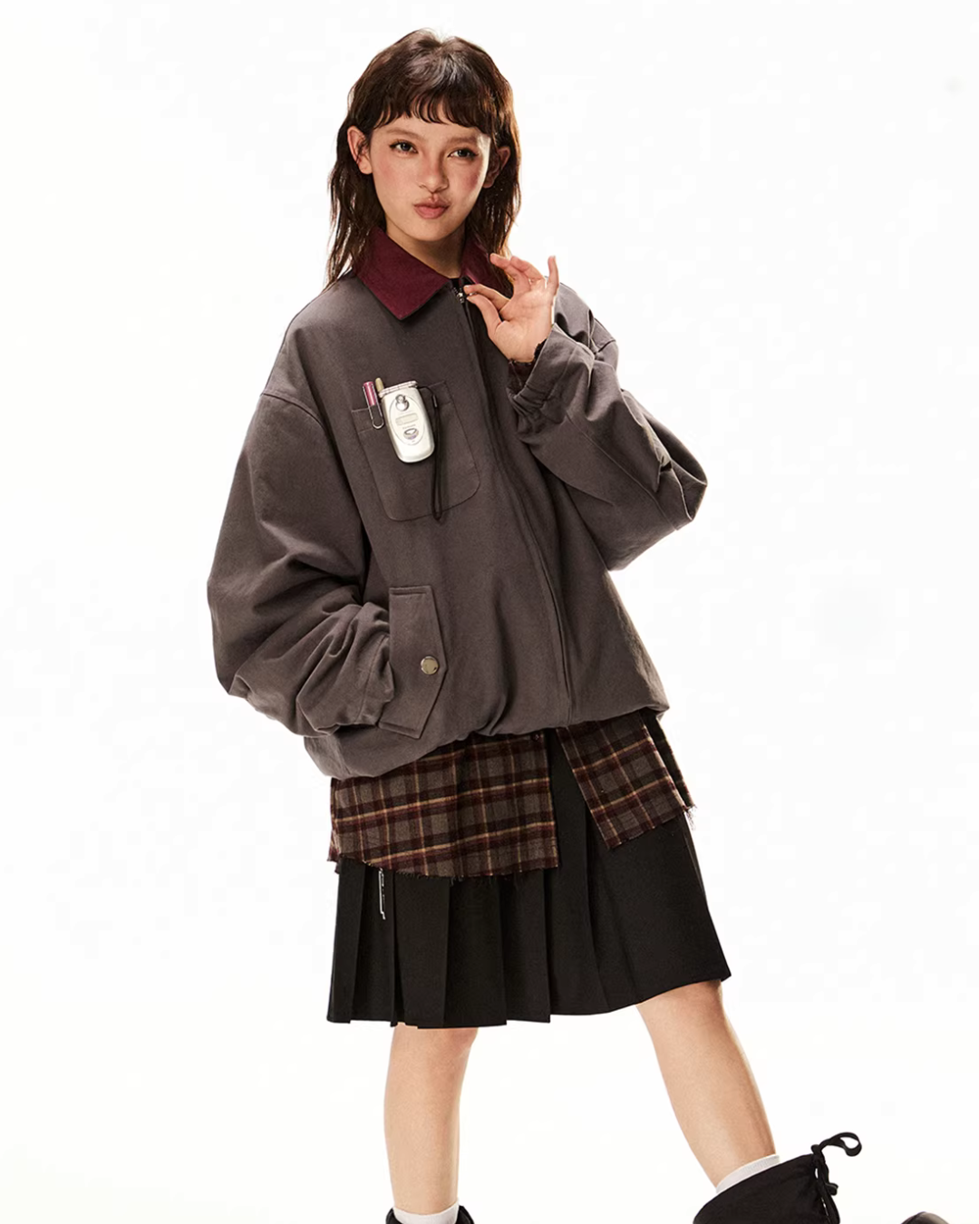 Vintage Style Work Blouson EZK0090