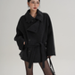Stand Collar Wool Trench Coat SRS0376