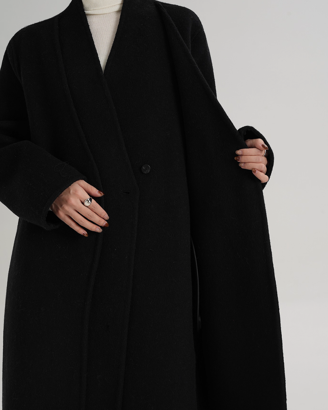 Elegant Wool Long Coat SRS0385