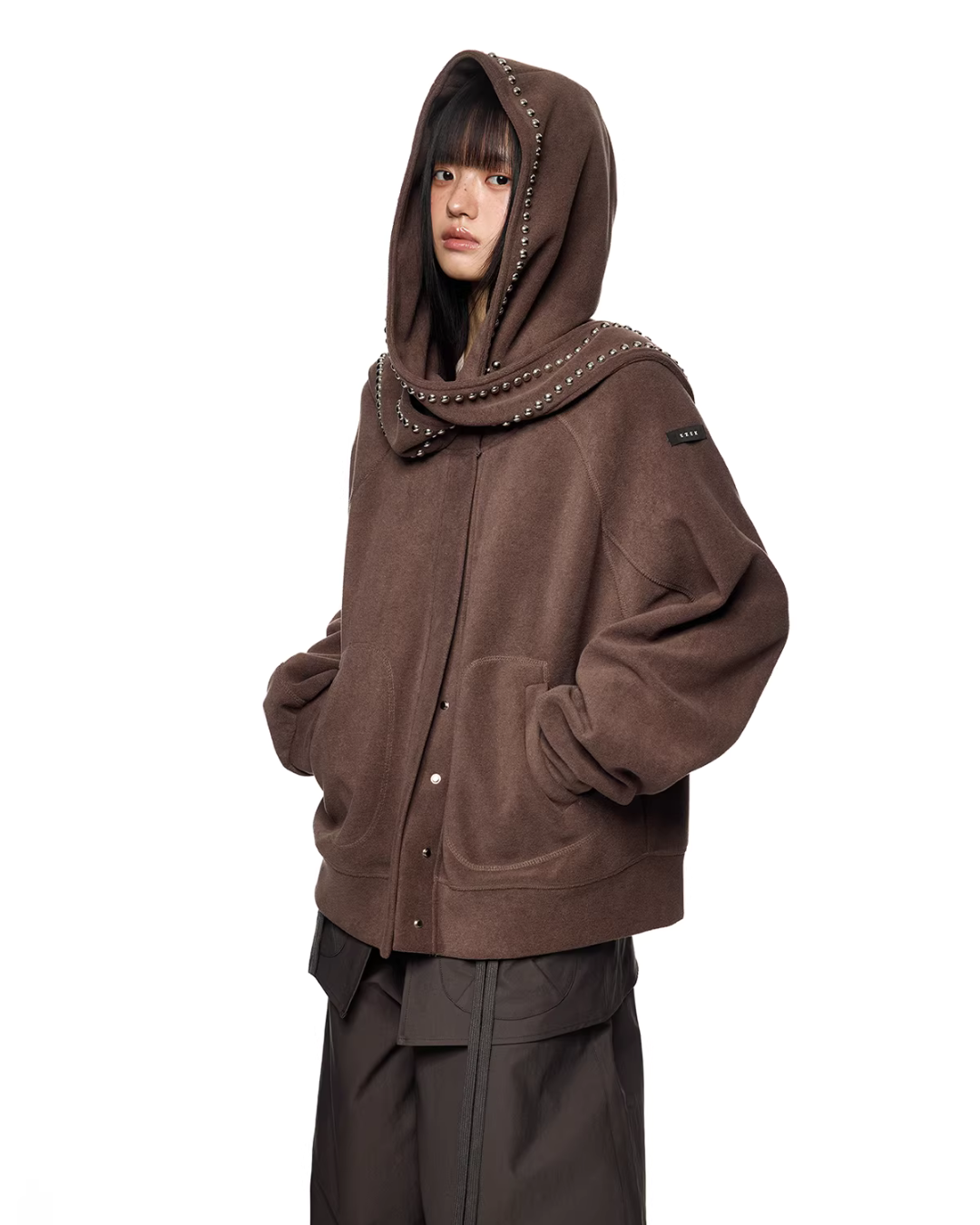 Rabbit Ear Studded Hoodie EZK0098