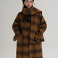 Plaid Long Wool Coat SRS0390