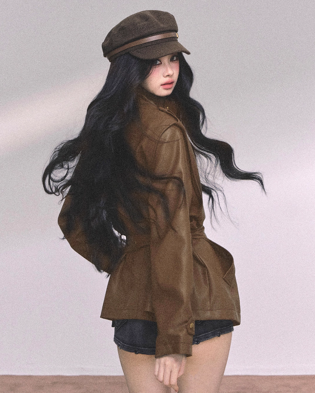 Retro Oversized Leather Jacket LAS0048