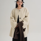 Scarf Design Wool Coat SRS0375
