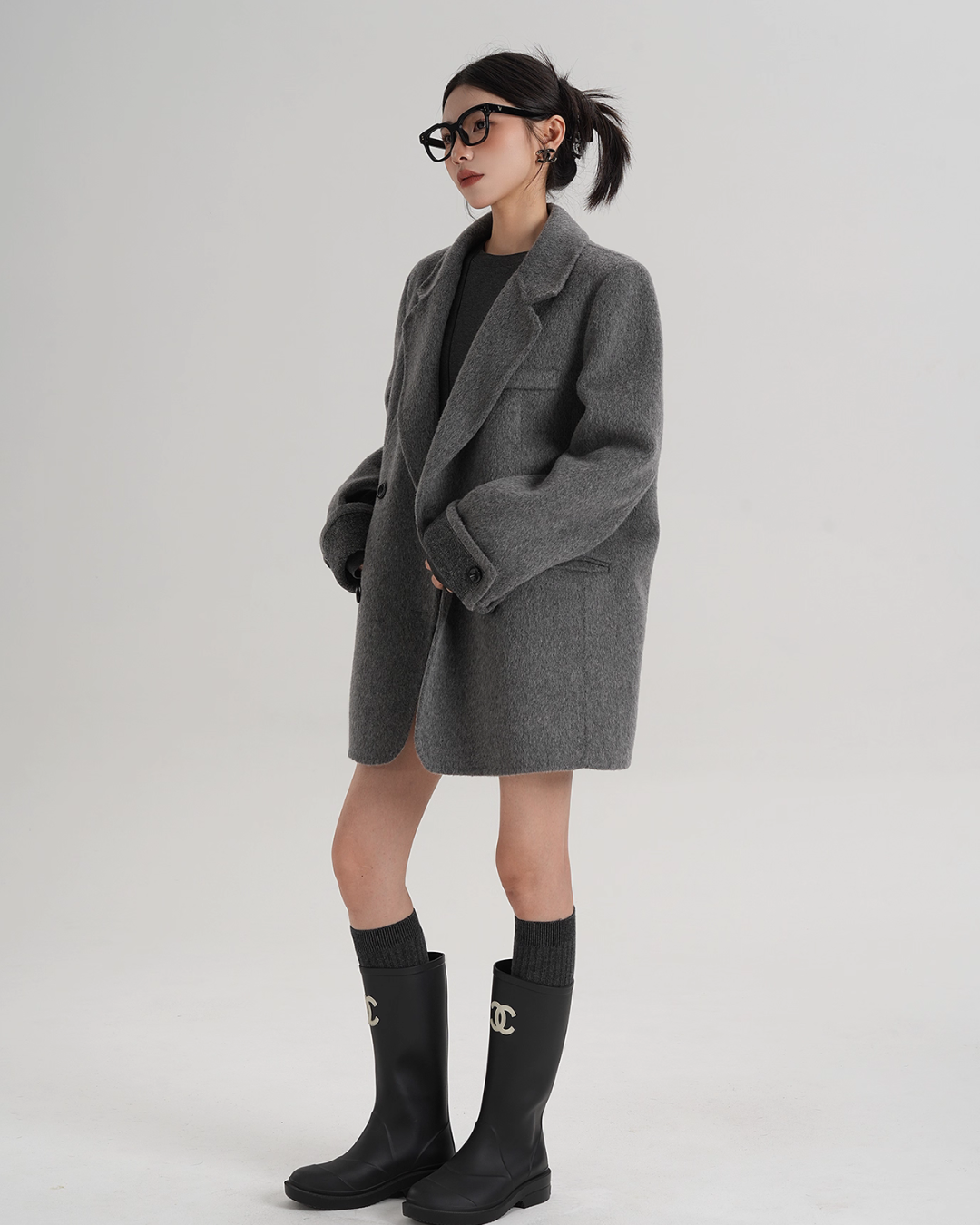 Back Sleeve Wool Blazer SRS0360