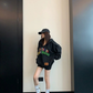 Key Neck Rainbow Logo Sweat Hoodie YLS1058
