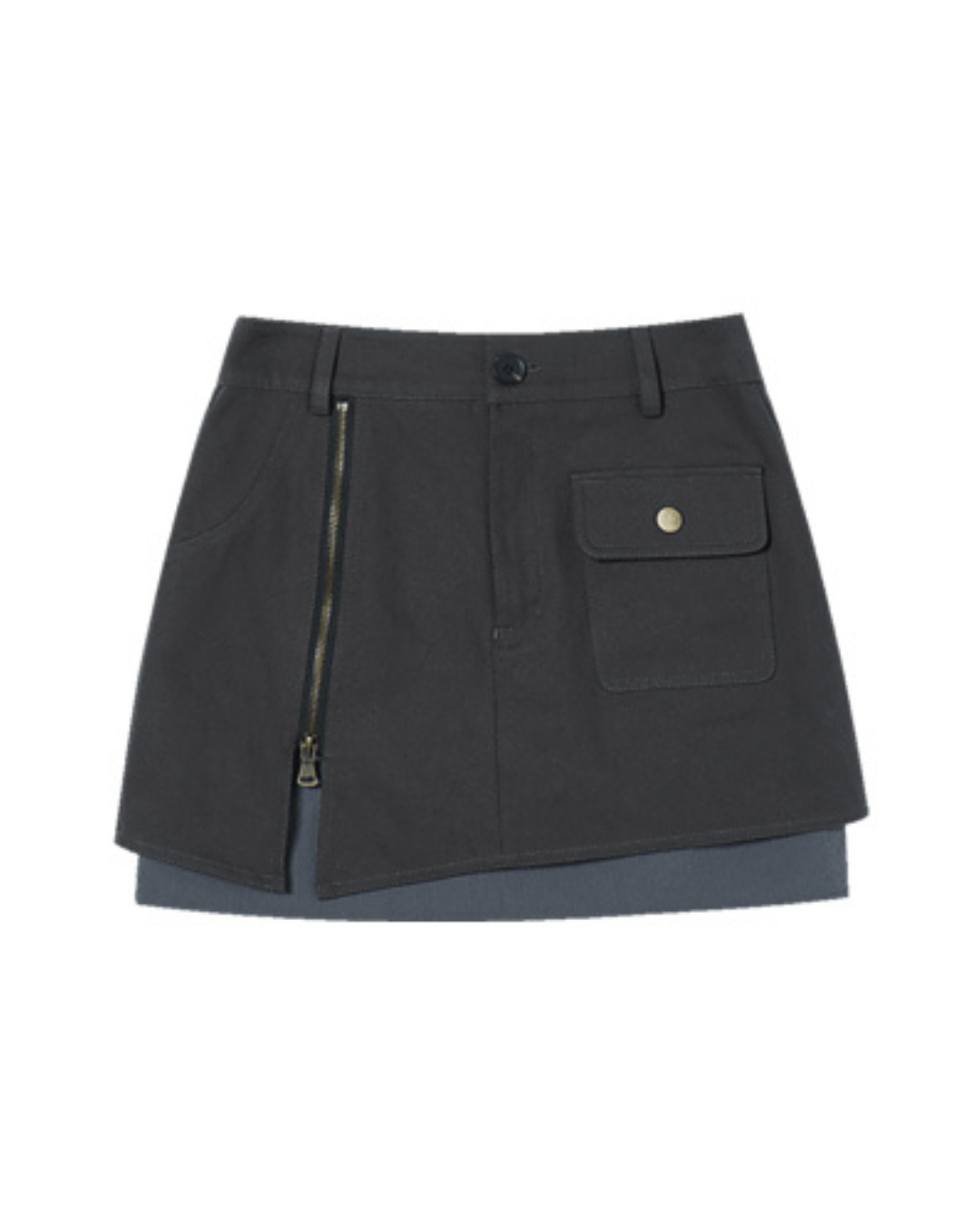 Zipper Pocket Mini Skirt IMO0058