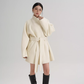 Mid Length Belted Wool Coat SRS0363
