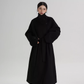 Stand Collar Long Loose Wool Coat SRS0361