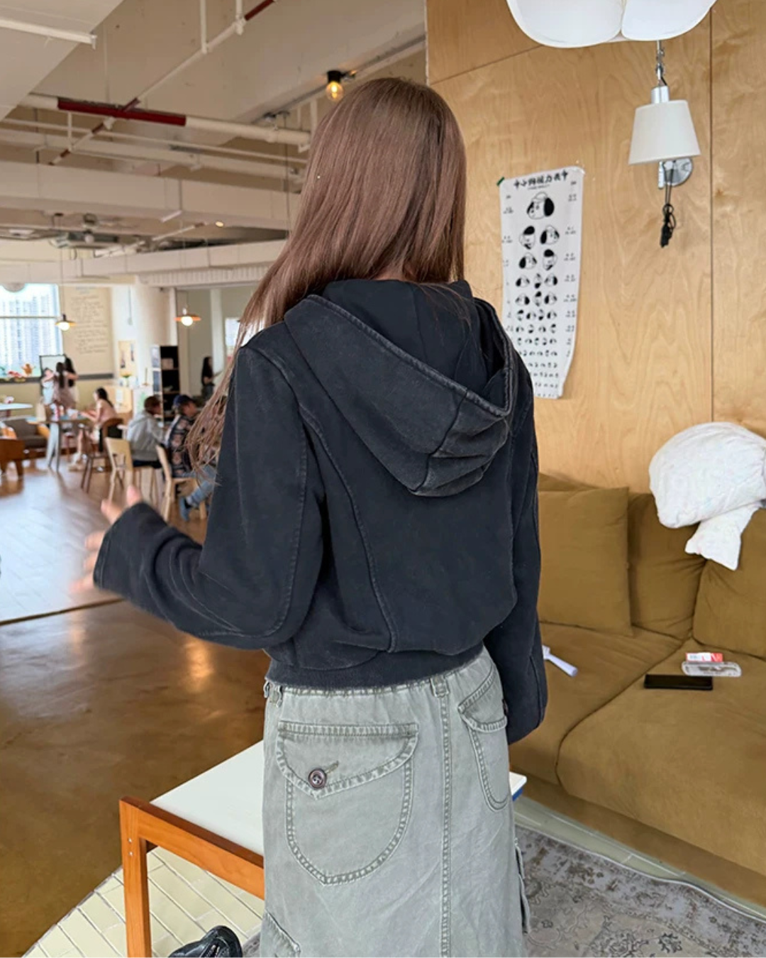 Vintage Washed Hoodie Jacket CYE0103