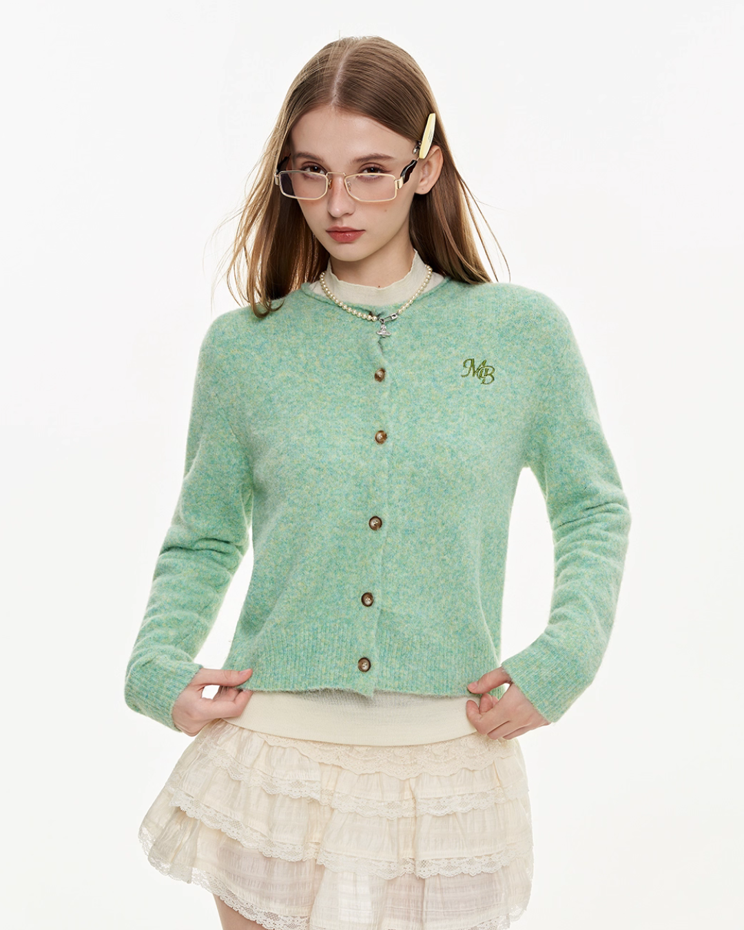 Round Neck Knit Cardigan MDB0009