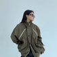 Stand Collar Balloon Sleeve Jacket YLS0921