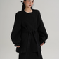 Collarless Belt Coat SRS0374