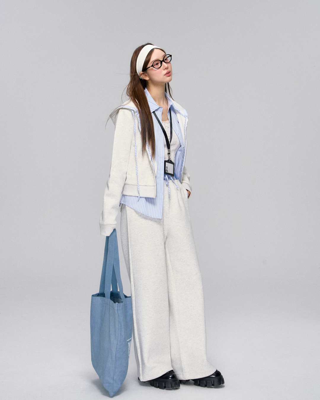 Zip Hoodie / Striped Sweatshirt / Casual Sweatpants ASG0030