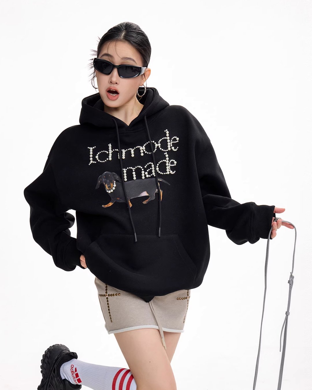 Dog Pearl Logo Sweat Hoodie ICM0090