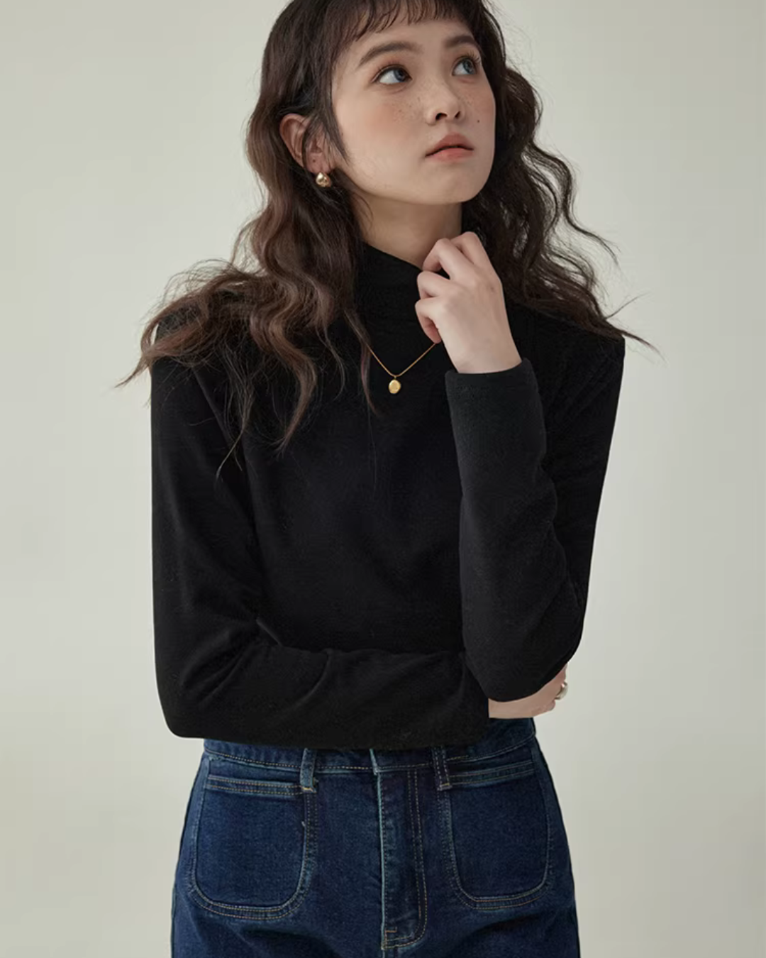 Basic High-Neck Top AMU0041