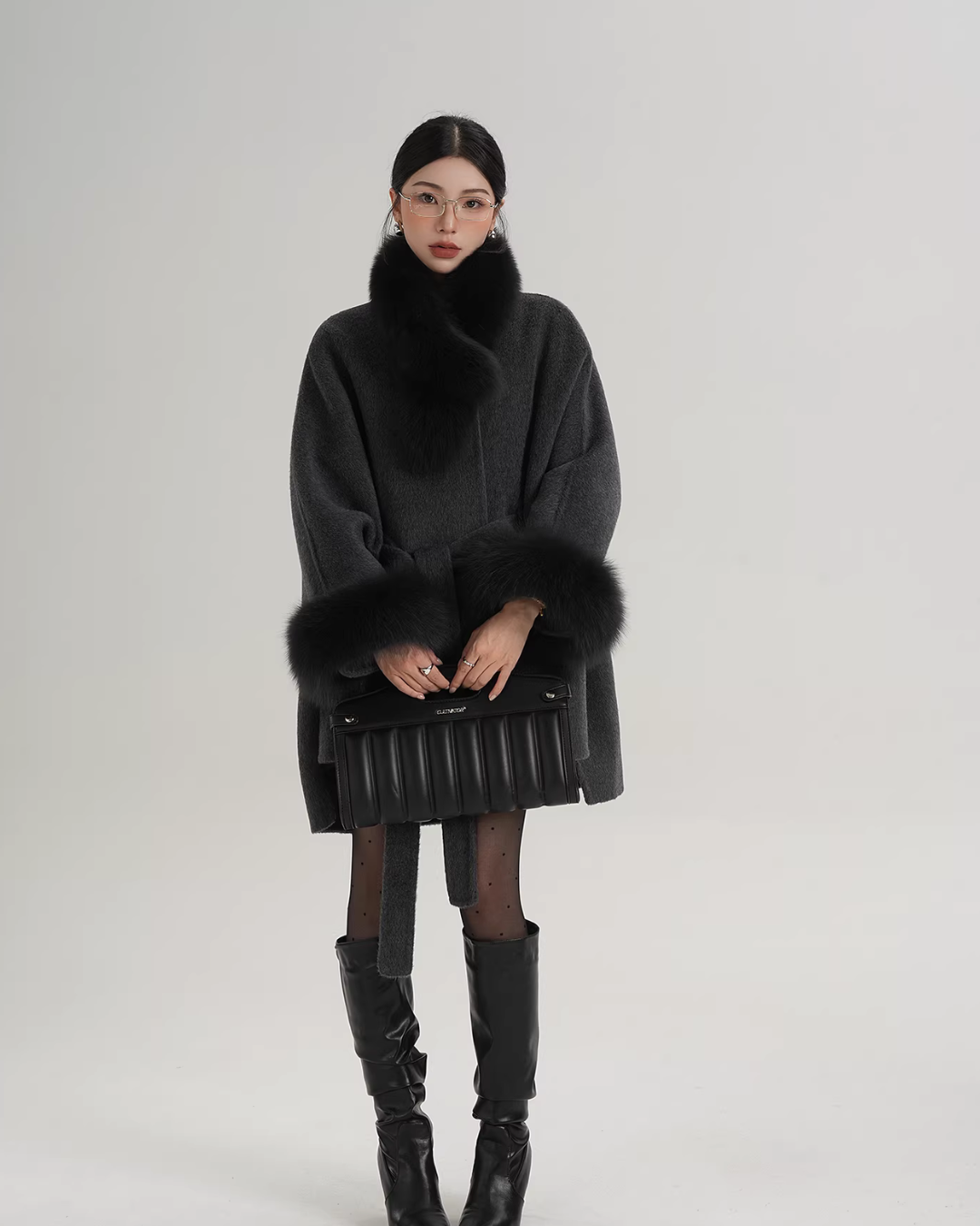 Fur Collar Cape Coat SRS0400