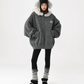 Fur Hood Knit Hoodie ACS0344