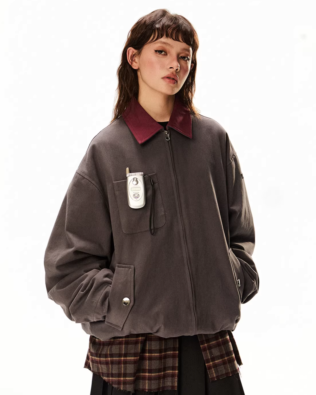 Vintage Style Work Blouson EZK0090