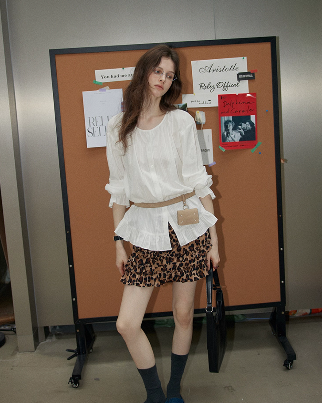 Leopard Frill Mini Skirt RLZ0010