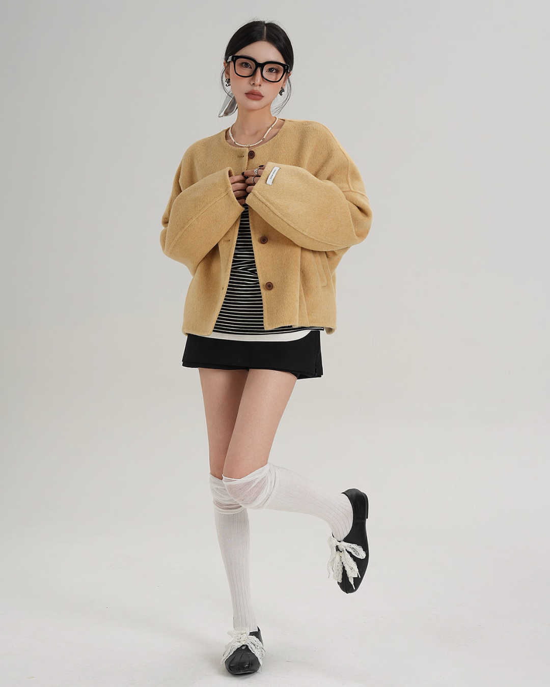 Crew Neck Knit Cardigan SRS0369