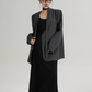 V-Neck Loose Jacket with Choker SRS0324