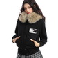 Fur Hood Camouflage Jacket BGS0016