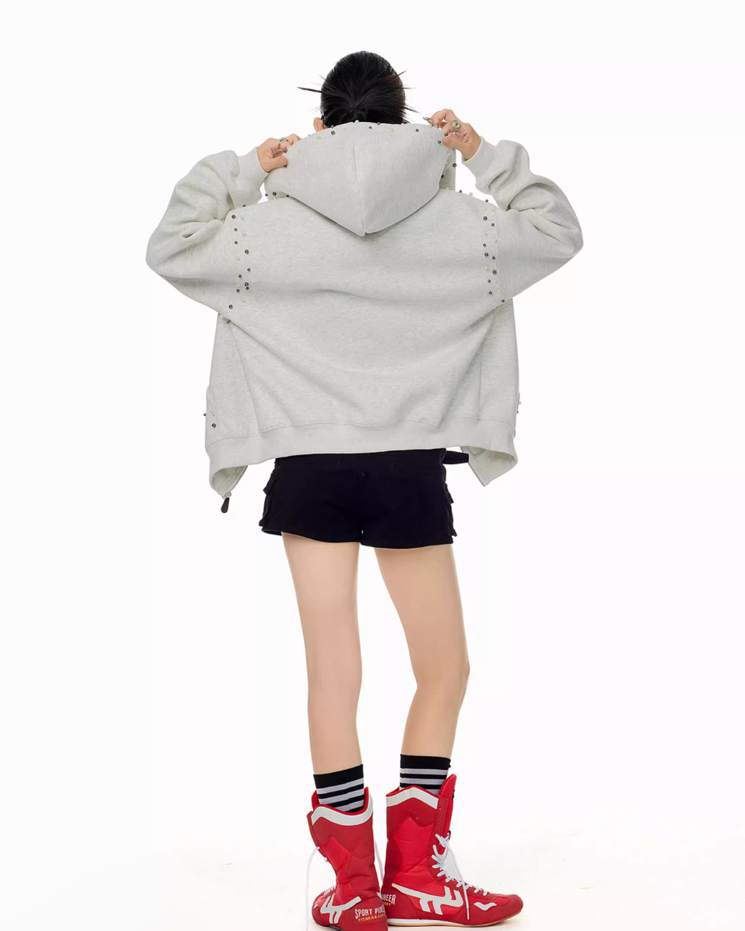 Pearl Design Zip Hoodie ICM0092
