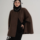 Fur Muffler Cape Coat SRS0402