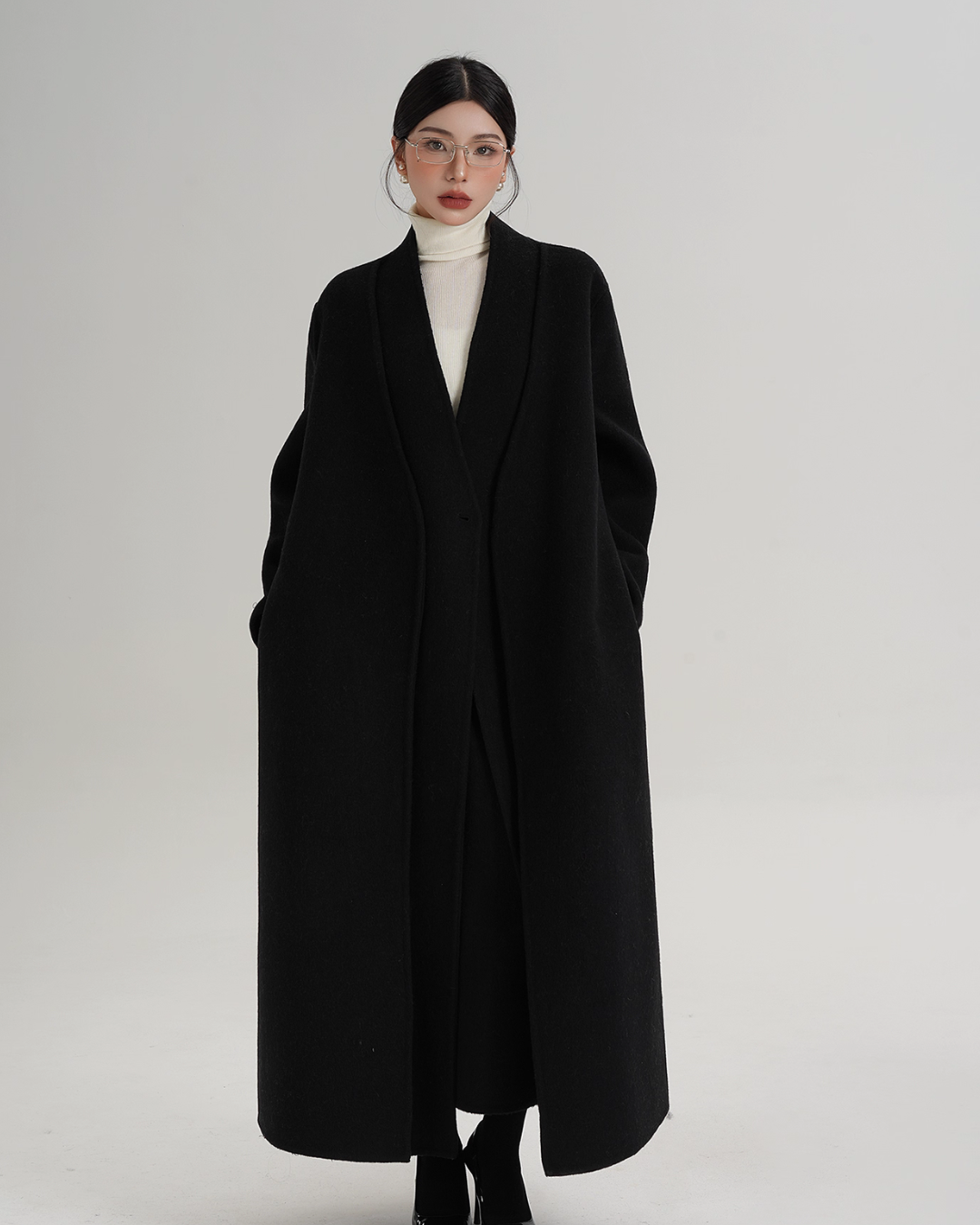 Elegant Wool Long Coat SRS0385