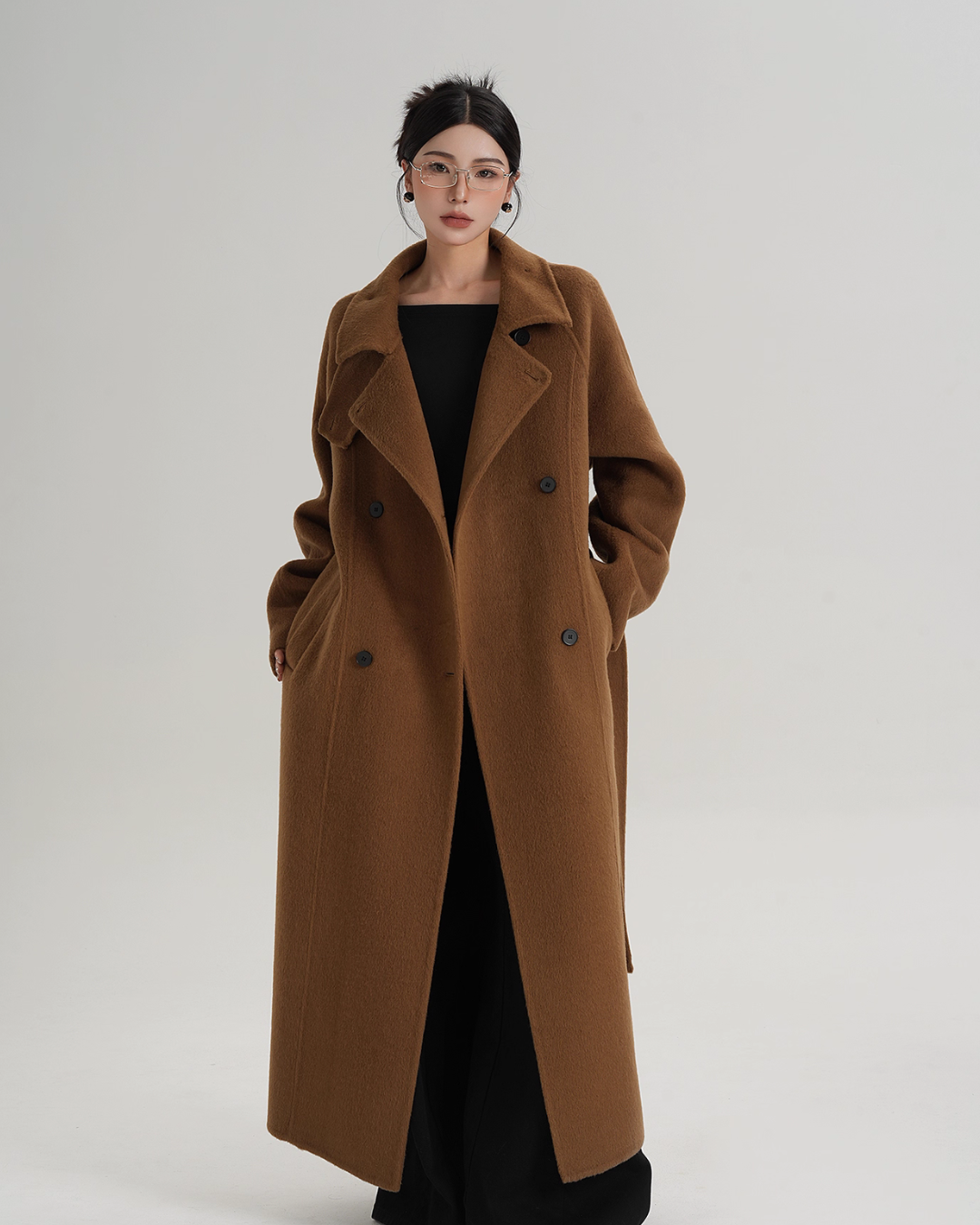Elegant Long Wool Coat SRS0365