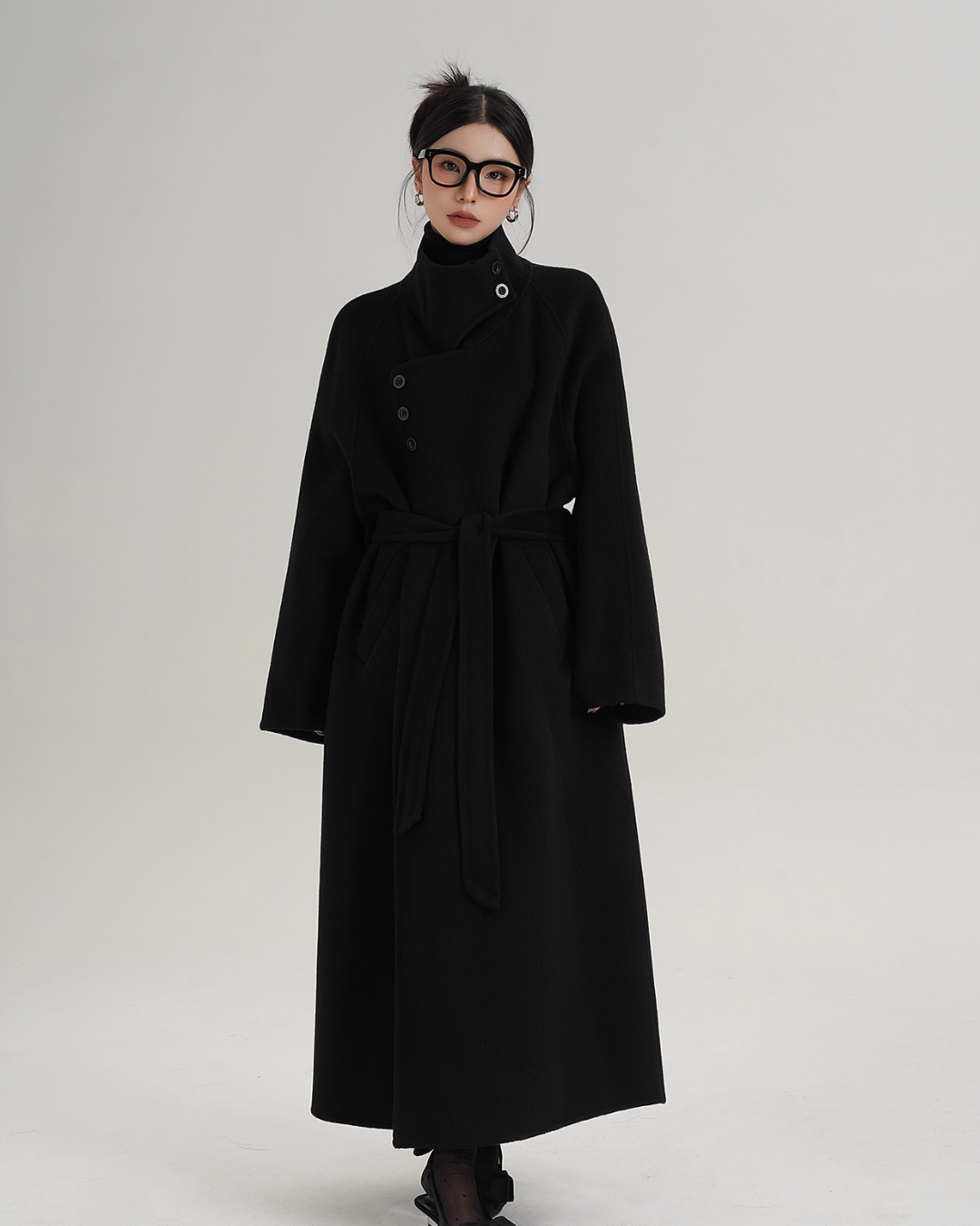 Stand Collar Long Coat SRS0368