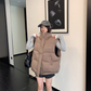 Stand Collar Cotton Down Vest YLS1012