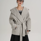 Open Collar Long Coat SRS0414