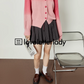 Pink Gradient Knit Cardigan LLA0417