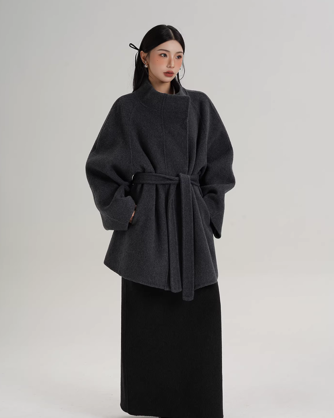 Wool Mid-Length Coat SRS0398