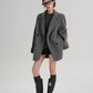 Back Sleeve Wool Blazer SRS0360