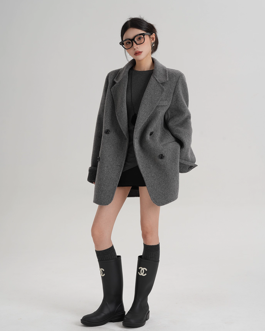 Back Sleeve Wool Blazer SRS0360