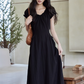 Puff Sleeve Long Dress SMS0023
