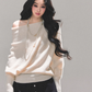 Dolman Sleeve Boat Neck Knit LAS0044